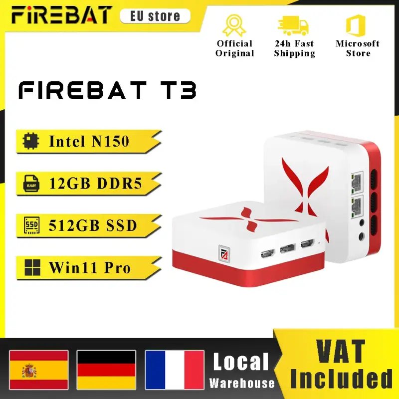 Mini PC FIREBAT Intel N150 12GB+512GB Mini PC FIREBAT Intel N150 12GB+512GB