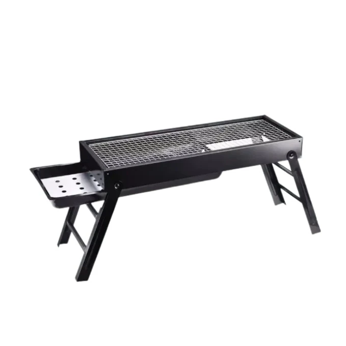 Barbacoa larga portatil de carbon Barbacoa larga portatil de carbon