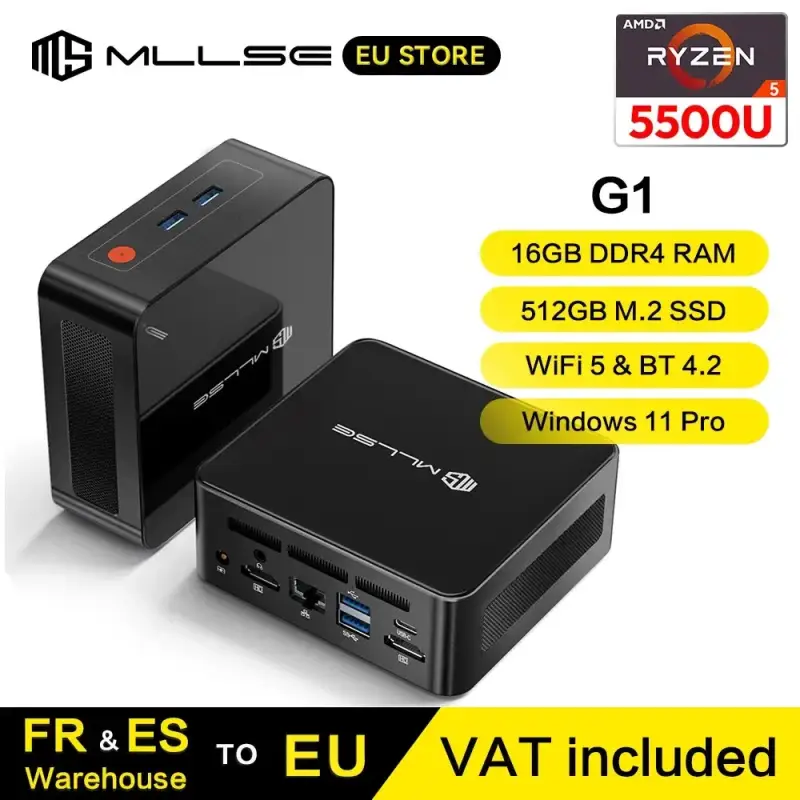 Mini PC AMD Ryzen5 5500U 16GB 512GB Mini PC AMD Ryzen5 5500U 16GB 512GB
