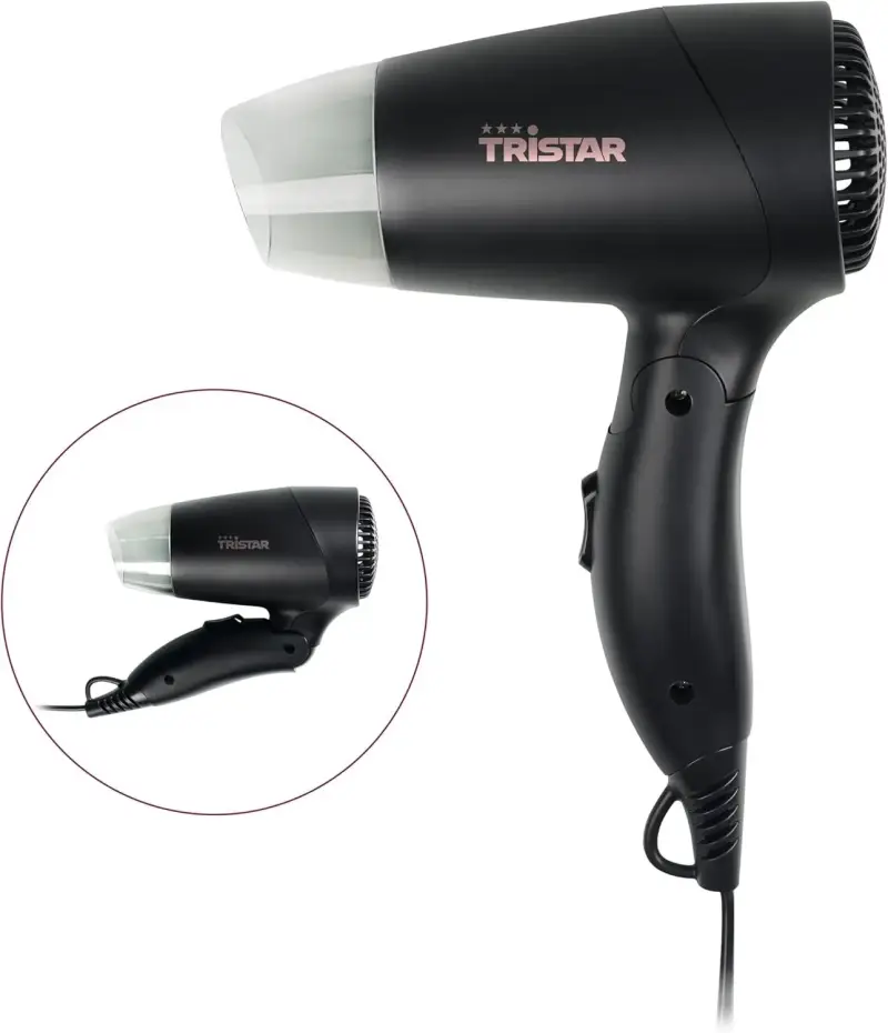 Secador de viaje 1200 W Tristar Secador de viaje 1200 W Tristar