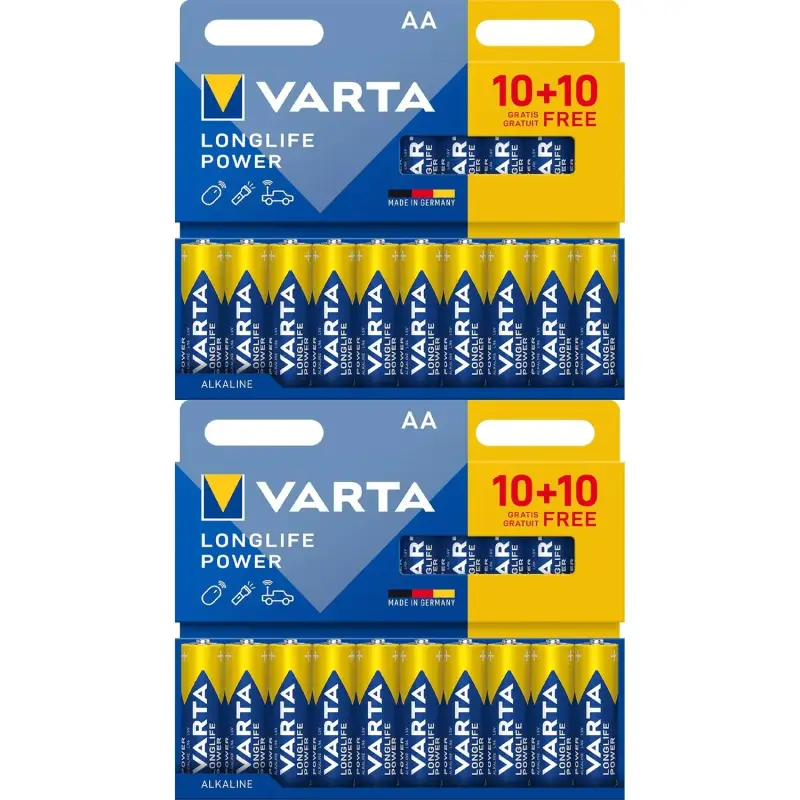 40 Pilas AA Alcalinas VARTA Longlife 40 Pilas AA Alcalinas VARTA Longlife