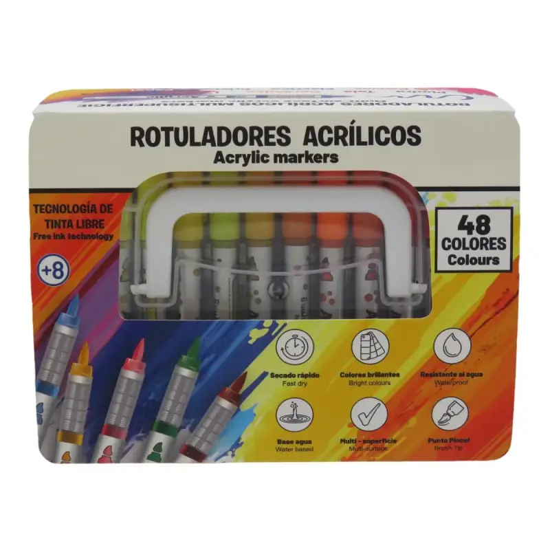 48 rotuladores acrílicos 48 rotuladores acrílicos