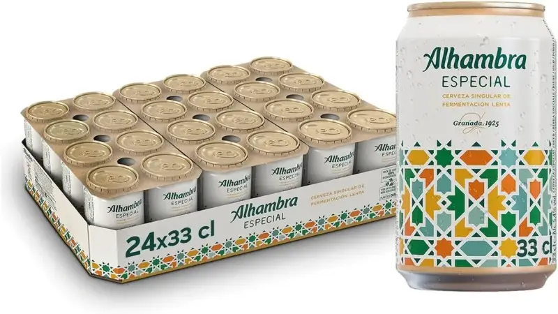 24x 33cl Cerveza dorada Alhambra Lager Singular 24x 33cl Cerveza dorada Alhambra Lager Singular
