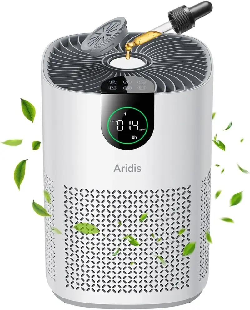 Purificador de Aire con Filtro HEPA + aceites esenciales Purificador de Aire con Filtro HEPA + aceites esenciales