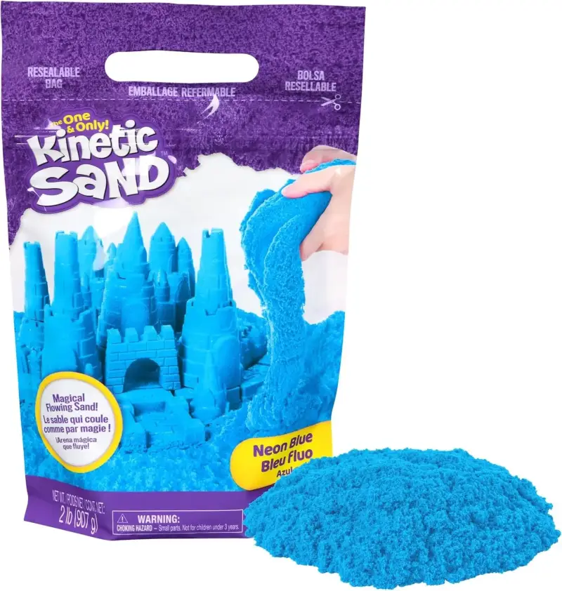 Kinetic Sand 907gr de arena mágica azul Kinetic Sand 907gr de arena mágica azul