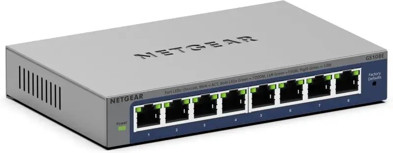 Switch NETGEAR Gigabit Ethernet Plus de 8 puertos Switch NETGEAR Gigabit Ethernet Plus de 8 puertos