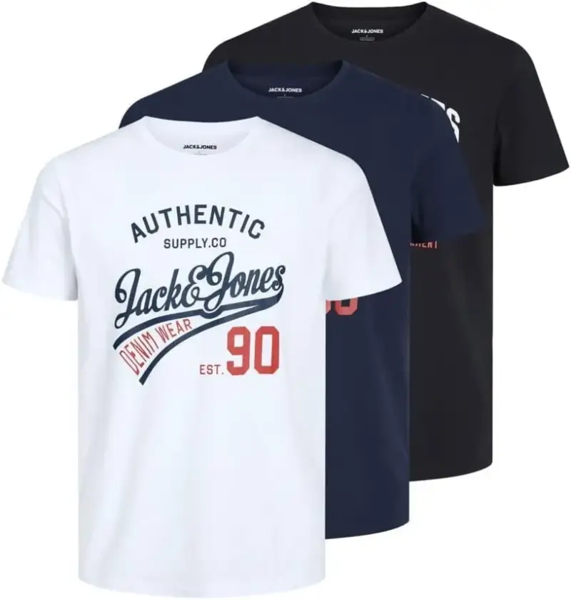 3 camisetas Jack & Jones Jjecorp 3 camisetas Jack & Jones Jjecorp