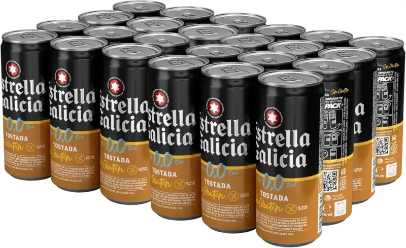 24x33 Estrella Galicia 0,0 tostada 24x33 Estrella Galicia 0,0 tostada