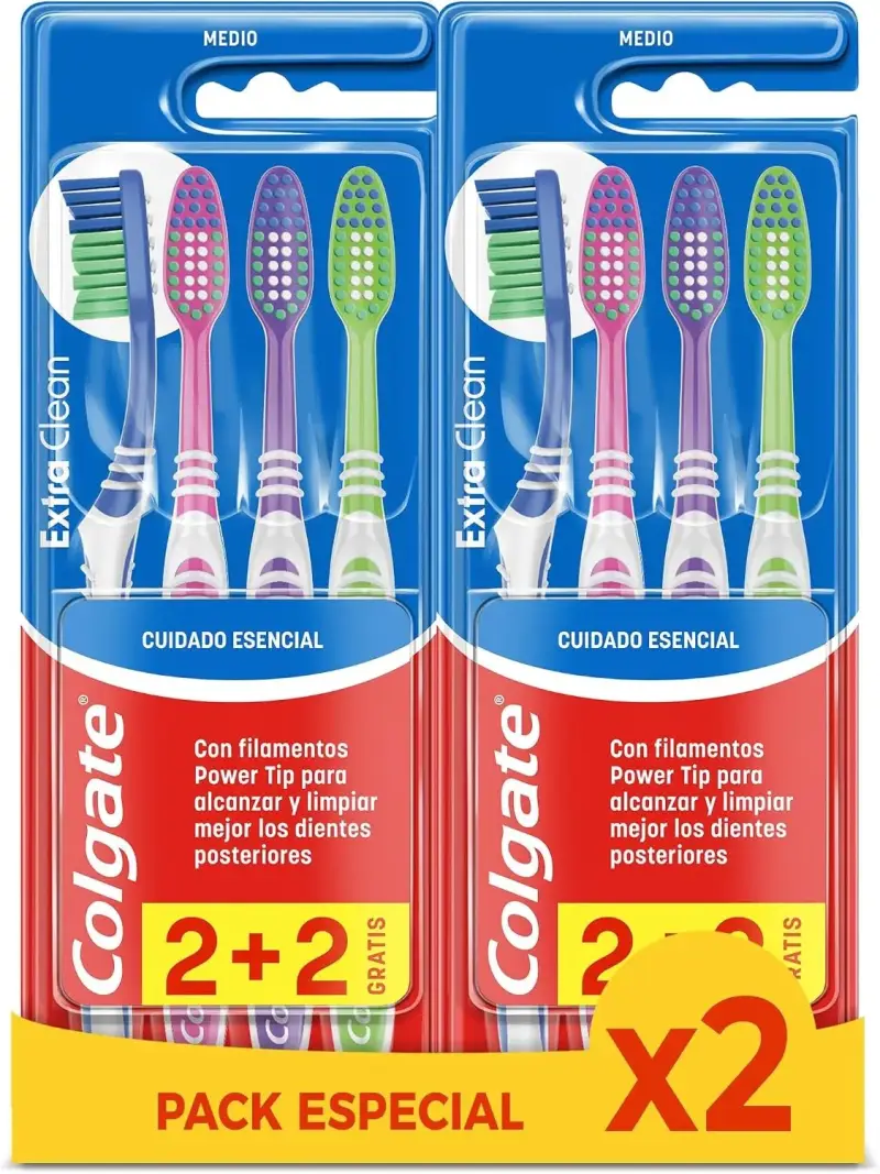 4 cepillos de dientes Colgate 4 cepillos de dientes Colgate