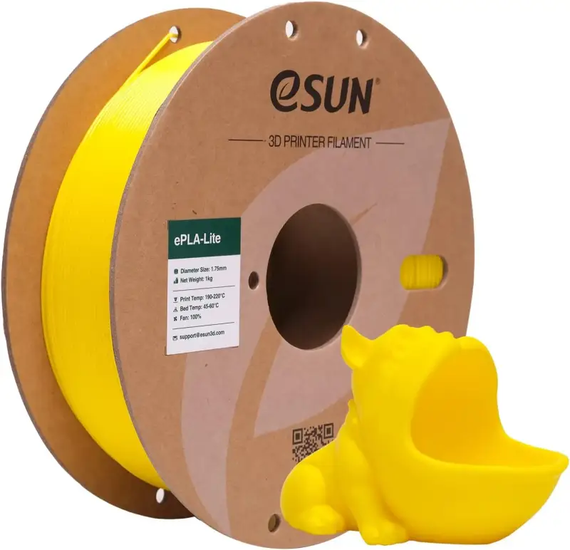 1Kg Filamento PLA 1.75mm eSUN Amarillo 1Kg Filamento PLA 1.75mm eSUN Amarillo