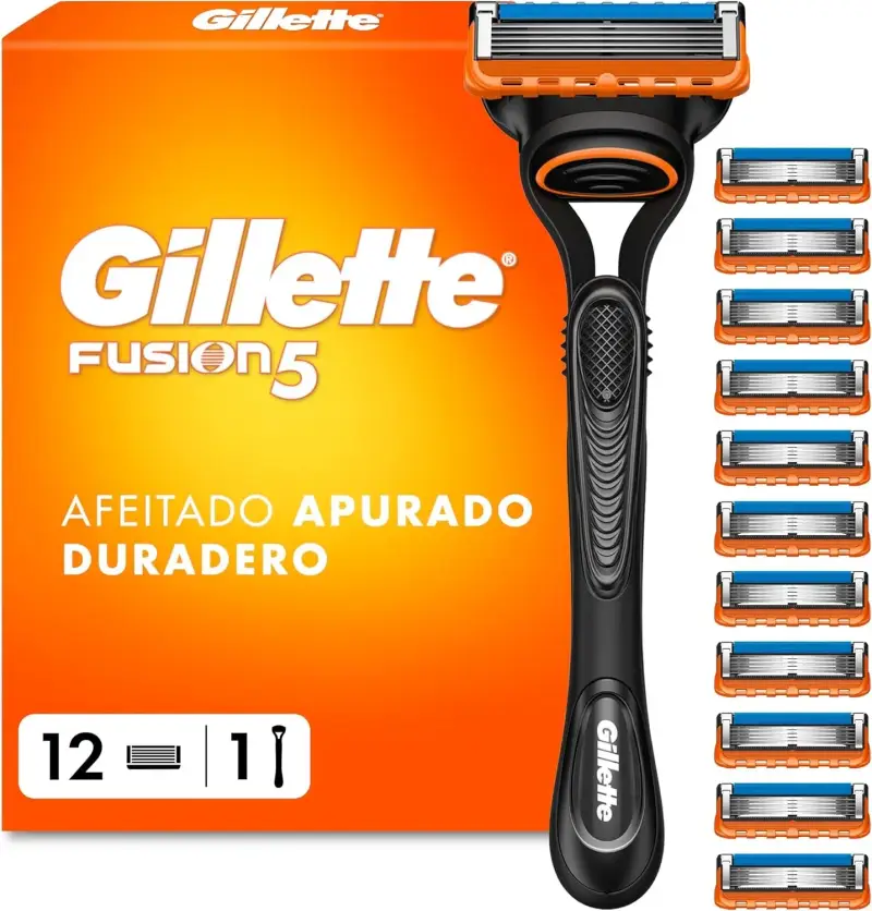 Maquinilla de afeitar Gillette Fusion5 + 12 recambios Maquinilla de afeitar Gillette Fusion5 + 12 recambios