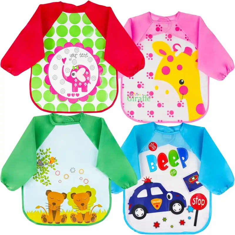 4 baberos de bebé impermeable 4 baberos de bebé impermeable