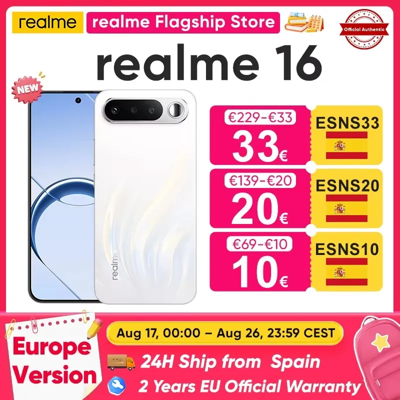 Smartphone Realme 16 5G 6GB + 256GB Smartphone Realme 16 5G 6GB + 256GB