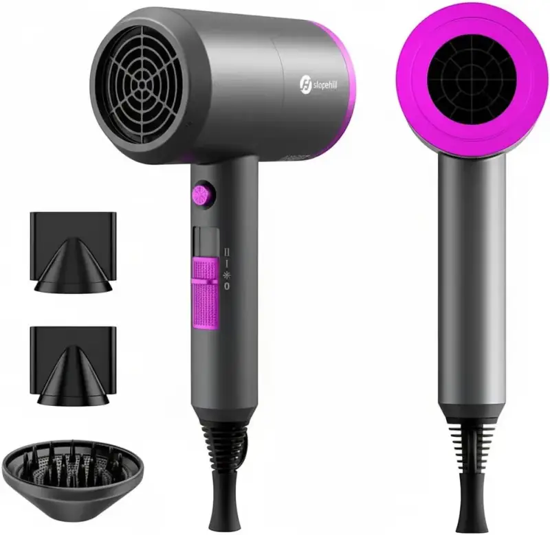 Secador de Pelo Iónico Profesional Motor AC 1800W Slopehill Secador de Pelo Iónico Profesional Motor AC 1800W Slopehill