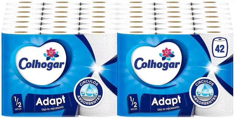 42 Rollos Papel Cocina Adapat Colhogar 42 Rollos Papel Cocina Adapat Colhogar