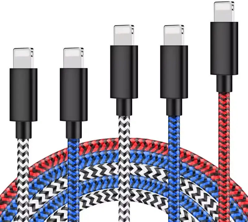 Pack de 5 cables USB Lightning Pack de 5 cables USB Lightning