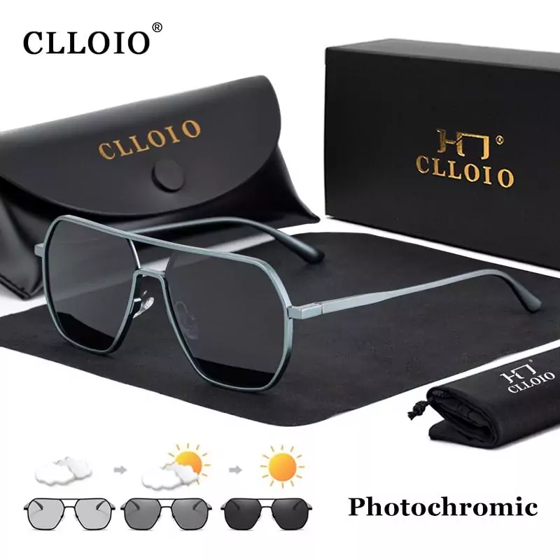 Gafas de sol fotocromáticas de aluminio para hombre y mujer Gafas de sol fotocromáticas de aluminio para hombre y mujer