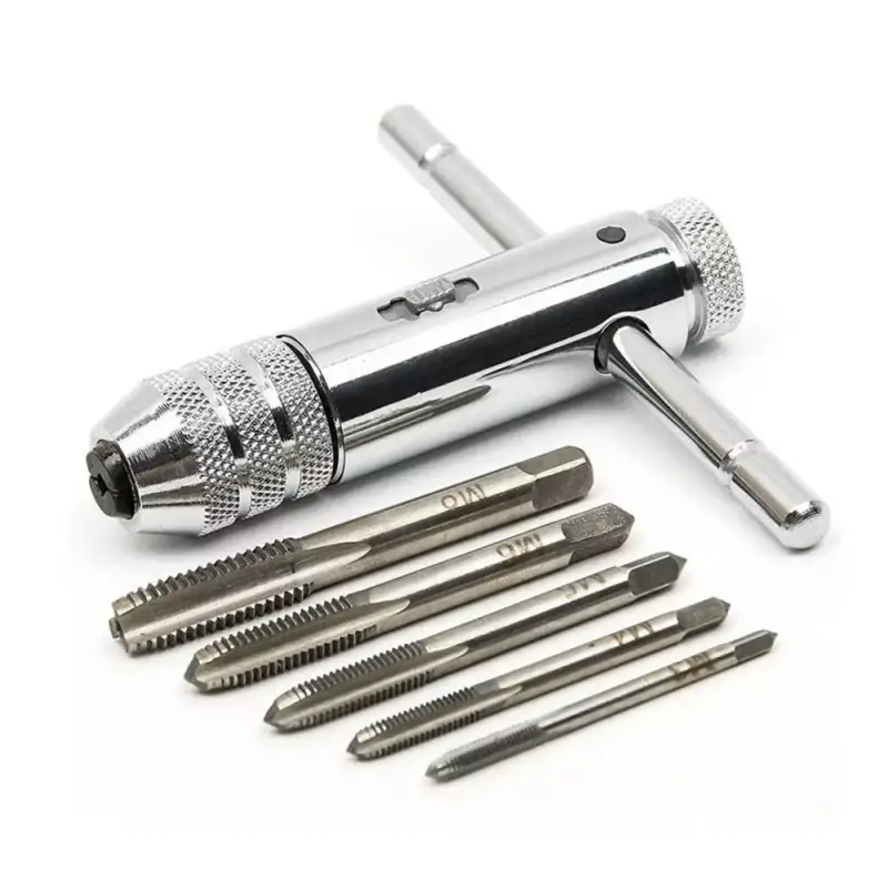 Enchufe métrico de rosca de tornillo de máquina de 5 piezas Enchufe métrico de rosca de tornillo de máquina de 5 piezas