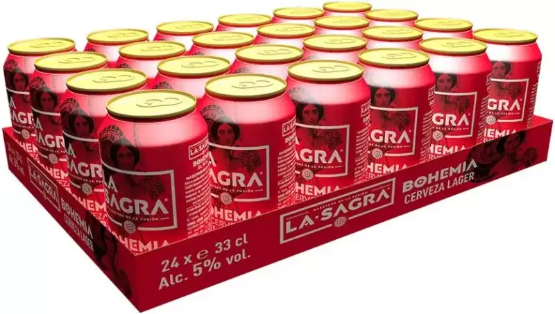 24 latas Cerveza La Sagra Bohemia 330ml 24 latas Cerveza La Sagra Bohemia 330ml