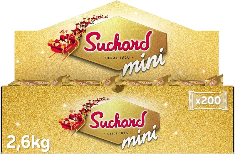 Pack Clásico de Turrones Mini de Chocolate con Leche y Arroz Inflado Crujiente Navideño Pack Clásico de Turrones Mini de Chocolate con Leche y Arroz Inflado Crujiente Navideño