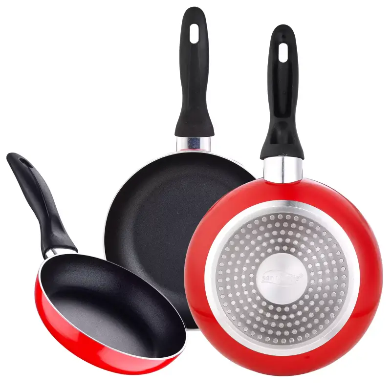 Juego de 3 sartenes antiadherentes 16/20/24 cm SAN IGNACIO Juego de 3 sartenes antiadherentes 16/20/24 cm SAN IGNACIO