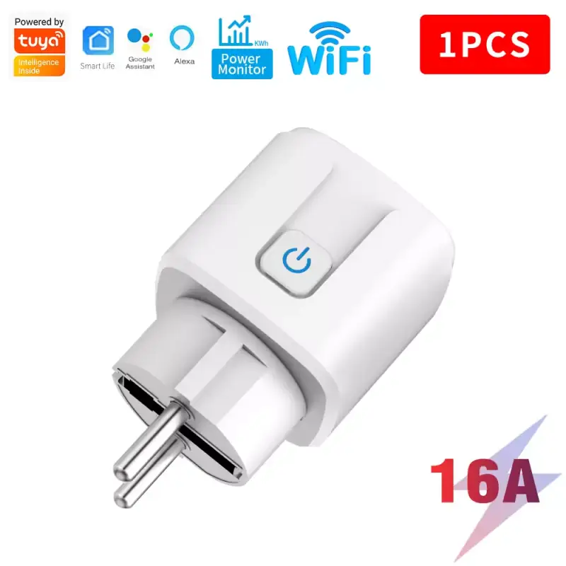 Enchufe inteligente WiFi con Monitor de potencia Enchufe inteligente WiFi con Monitor de potencia