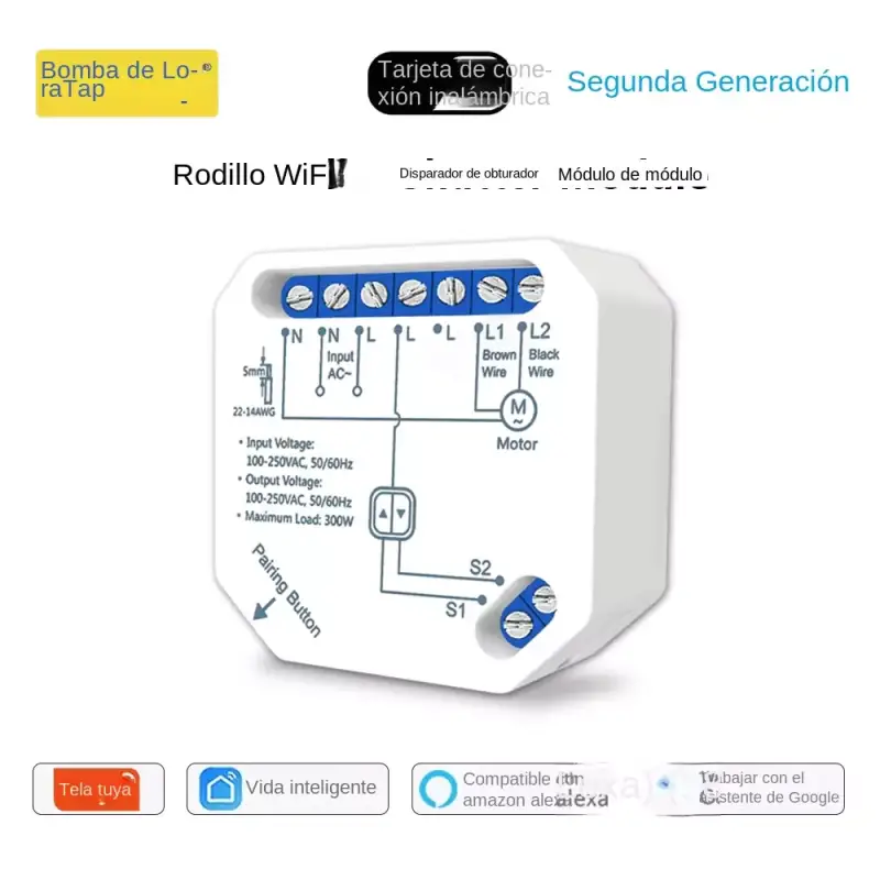 Tuya Smart Life WiFi Módulo de interruptor de cortina Tuya Smart Life WiFi Módulo de interruptor de cortina
