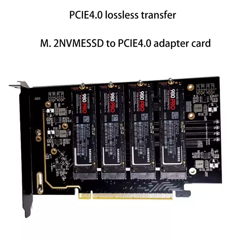 Tarjeta Controladora de 4 NVME para PC Tarjeta Controladora de 4 NVME para PC