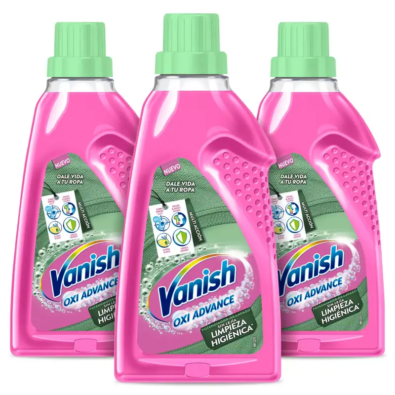 Pack de 3 Quitamanchas Vanish Oxi Advance Higiene Pack de 3 Quitamanchas Vanish Oxi Advance Higiene