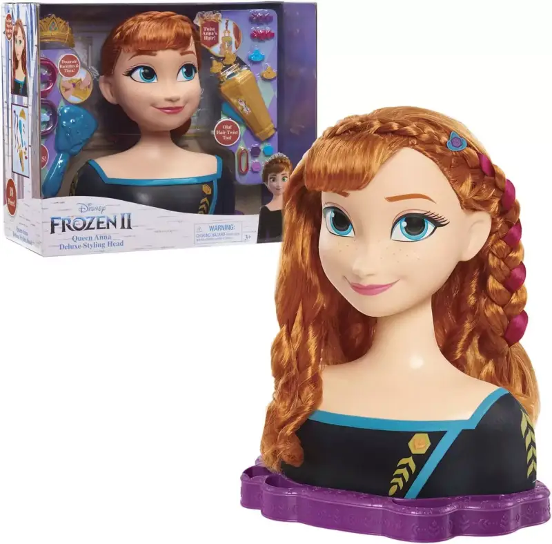 Busto Anna de Frozen Deluxe para peinar y maquillar Busto Anna de Frozen Deluxe para peinar y maquillar