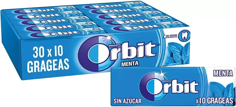 30x 10 Grageas Orbit Menta Sin Azúcar 30x 10 Grageas Orbit Menta Sin Azúcar