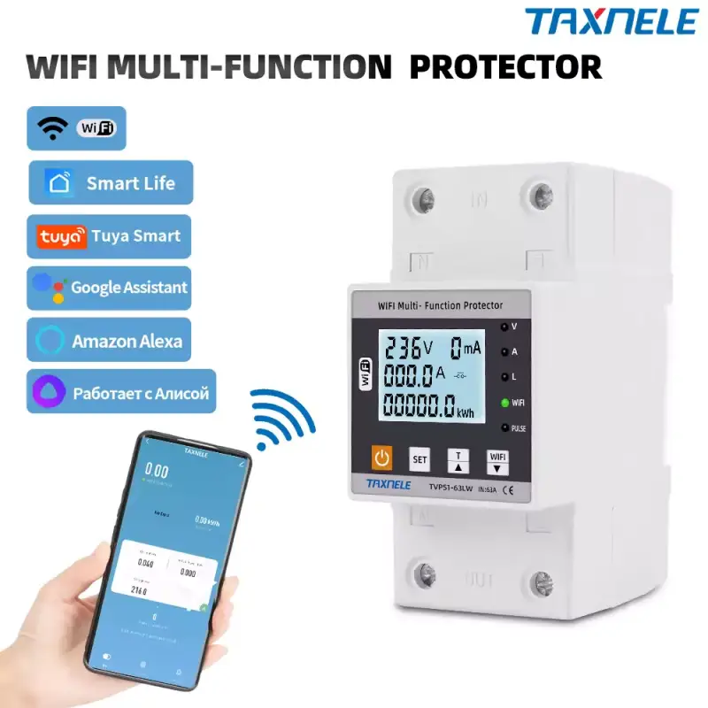 Interruptor de circuito inteligente con WiFi Interruptor de circuito inteligente con WiFi