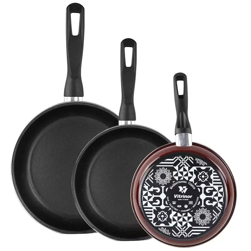 Juego de 3 sartenes antiadherentes MAGEFESA 18/20/24 cm Juego de 3 sartenes antiadherentes MAGEFESA 18/20/24 cm