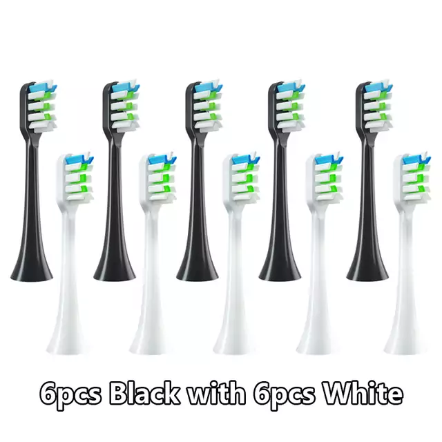 12 Cabezales de repuesto para cepillo de dientes SOOCAS X3/X3U/X5 12 Cabezales de repuesto para cepillo de dientes SOOCAS X3/X3U/X5