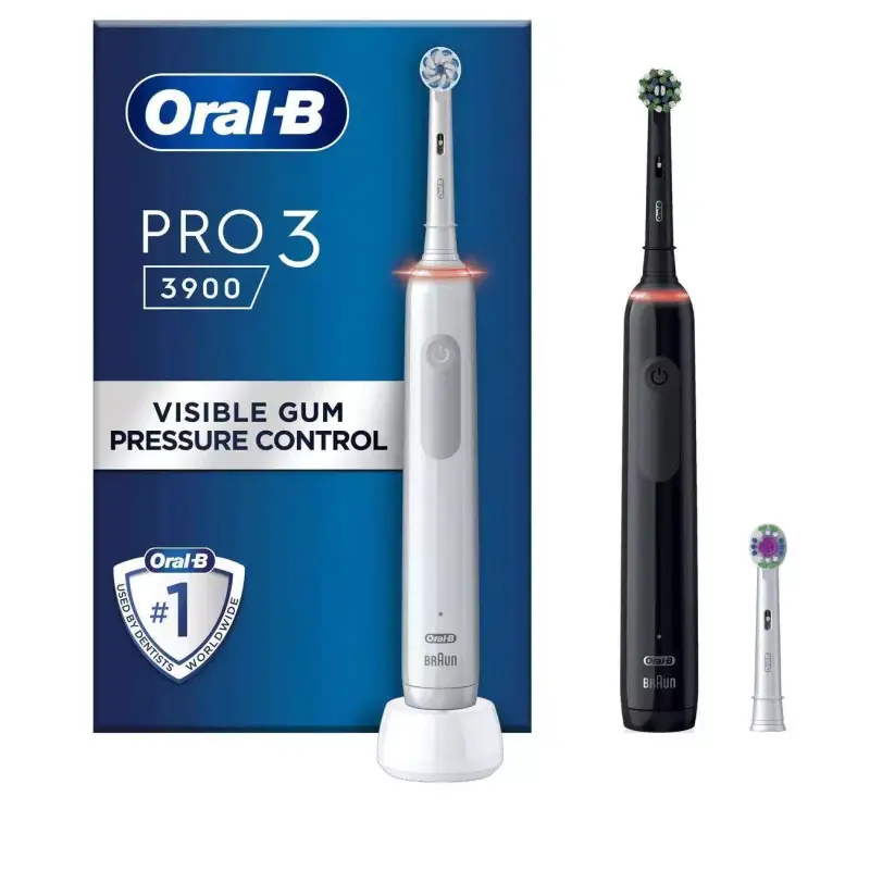 2x Cepillos Oral-B PRO 3 3900 + cabezal de recambio 2x Cepillos Oral-B PRO 3 3900 + cabezal de recambio