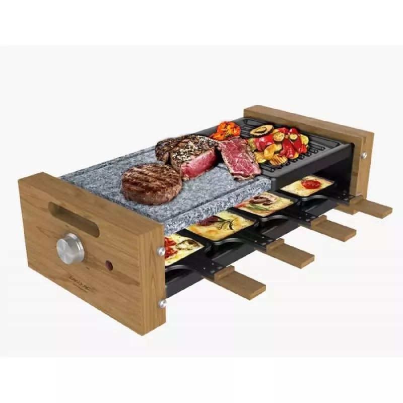 Parrilla Cecotec Raclette Grill 8400 Wood MixGrill Parrilla Cecotec Raclette Grill 8400 Wood MixGrill