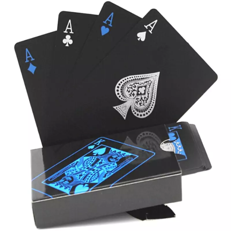 Baraja de juego de póker de oro negro Baraja de juego de póker de oro negro