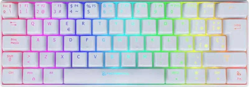 Teclado Gaming Inálambrico Newskill Pyros Ivory Teclado Gaming Inálambrico Newskill Pyros Ivory