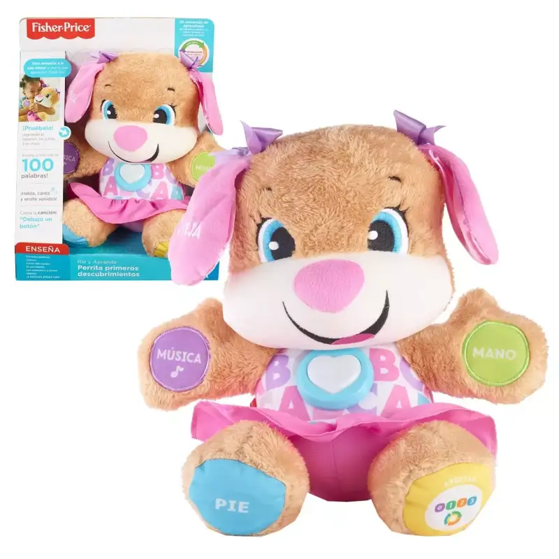 Perrita Ríe y Aprende primeros descubrimientos Fisher-Price Perrita Ríe y Aprende primeros descubrimientos Fisher-Price