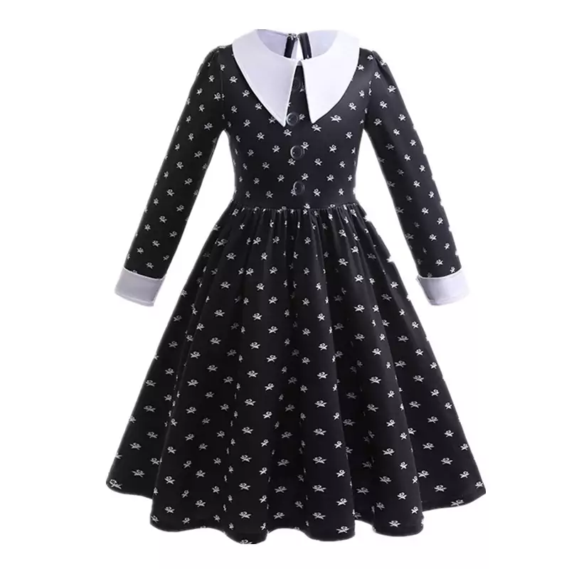 Disfraz de Miércoles Addams para Carnaval y Halloween Disfraz de Miércoles Addams para Carnaval y Halloween