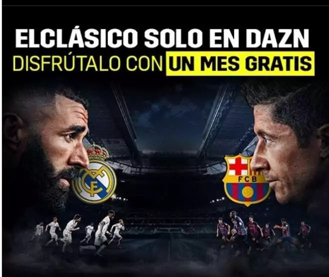 Dazn 1 mes gratis (Cuentas seleccionadas) Dazn 1 mes gratis (Cuentas seleccionadas)