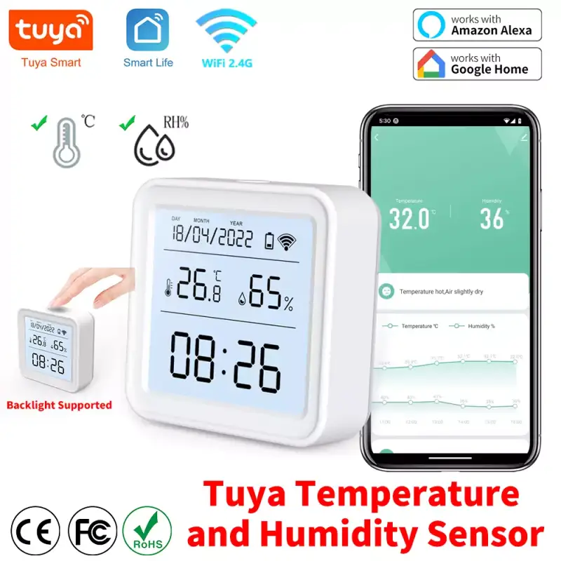 Sensor de humedad y temperatura para interiores Sensor de humedad y temperatura para interiores