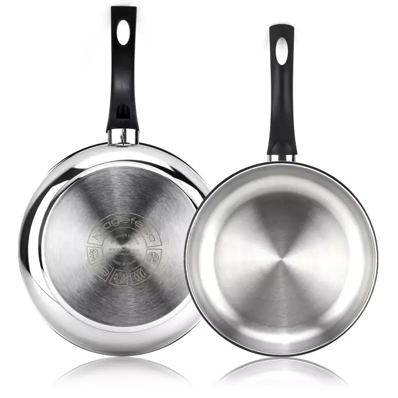 MAGEFESA Essencial Inox set de sartenes de 24 + 28cm MAGEFESA Essencial Inox set de sartenes de 24 + 28cm