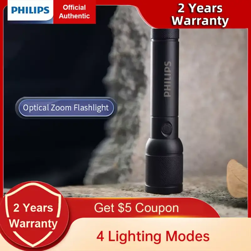 Philips linterna portátil con Zoom óptico Philips linterna portátil con Zoom óptico