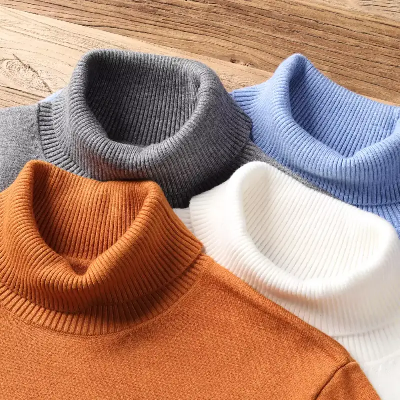 Suéter de cuello alto para hombre Suéter de cuello alto para hombre