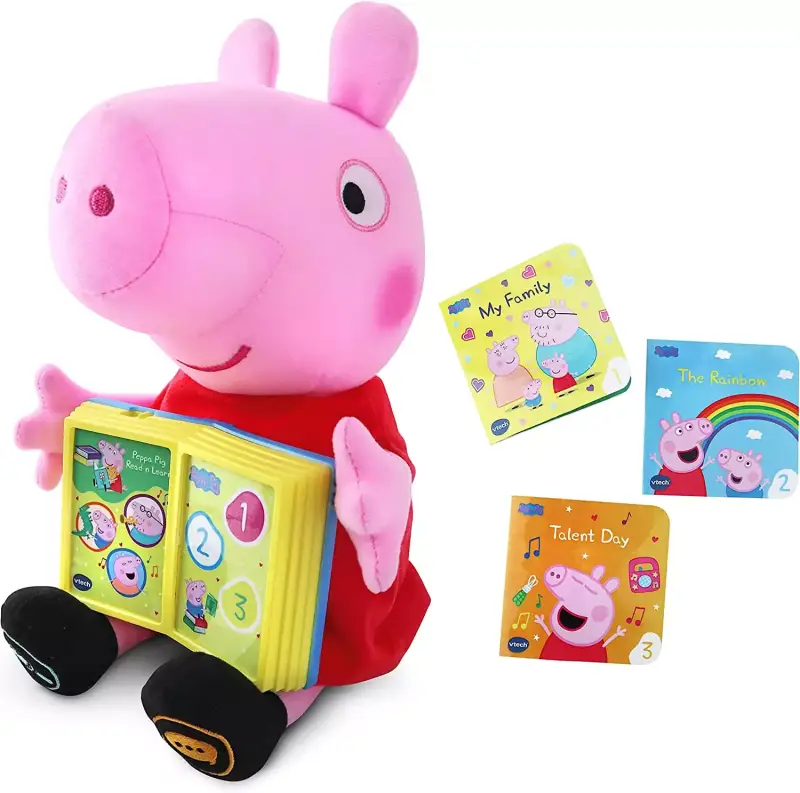 Peluche Interactivo Pig Aprende con los diverlibros de Peppa Peluche Interactivo Pig Aprende con los diverlibros de Peppa