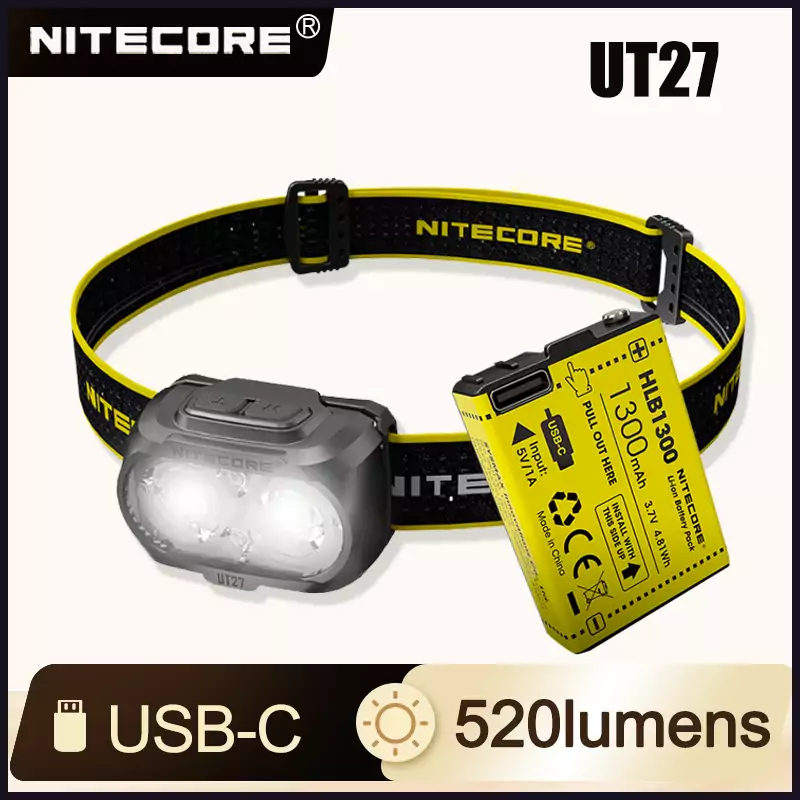 NITECORE faro delantero UT27 de 520 lúmenes NITECORE faro delantero UT27 de 520 lúmenes