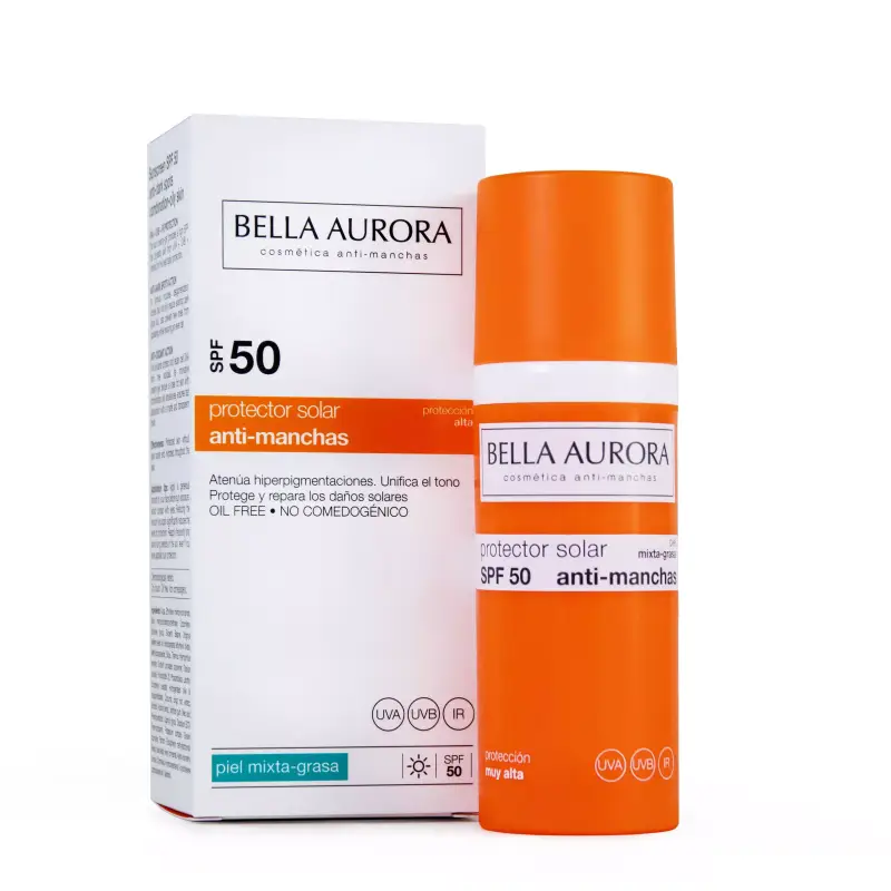 Bella Aurora Protector Solar SPF 50 Facial Anti-Manchas Bella Aurora Protector Solar SPF 50 Facial Anti-Manchas