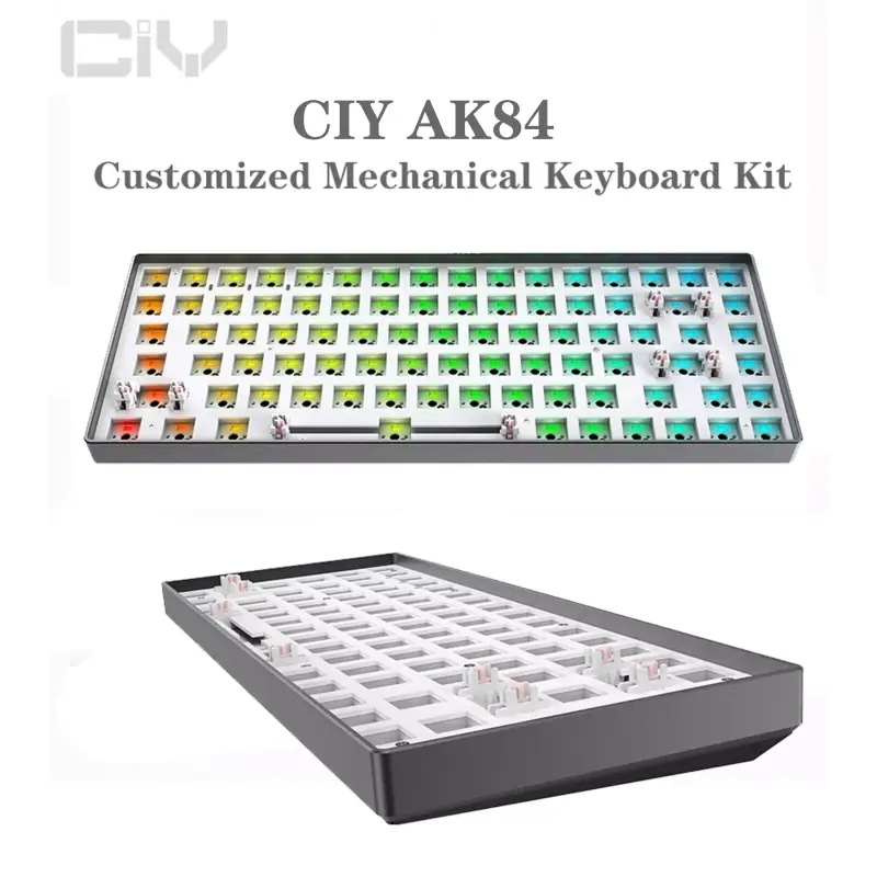Kit de teclado mecánico ZUOYA Tester84 Hot Swap RGB para juegos Kit de teclado mecánico ZUOYA Tester84 Hot Swap RGB para juegos