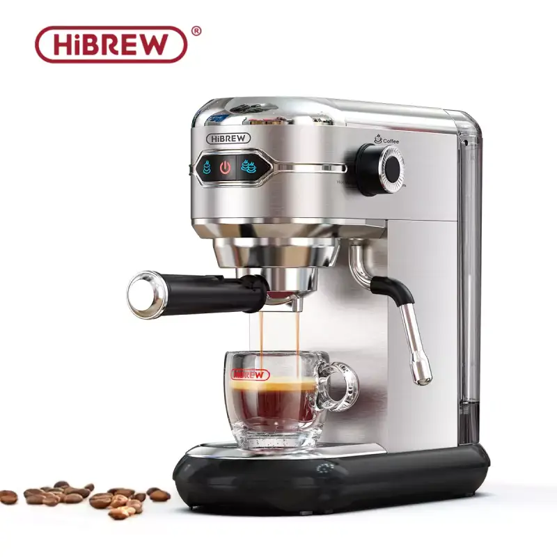 HiBREW Cafetera semiautomática de acero inoxidable para el hogar HiBREW Cafetera semiautomática de acero inoxidable para el hogar